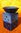 Aromalampe Quader Raute blau Keramik für Aromatherapie Raumbeduftung